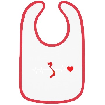 Discover Vietnam Heartbeat Gift Bibs