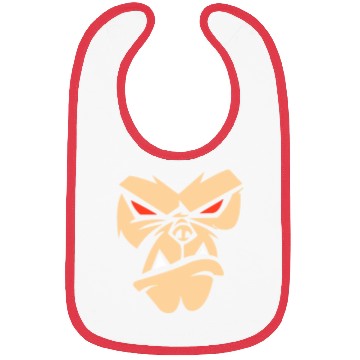 Discover Bad monkey Angry Face - Gorilla Head Bibs
