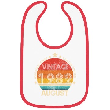 Discover 40th Birthday Gifts Awesome Since August 1982 40 Bibs