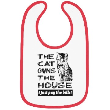 Discover Cat Owns the House Bibs