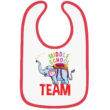 Discover Back To School Elephant Middle School Team Bibs