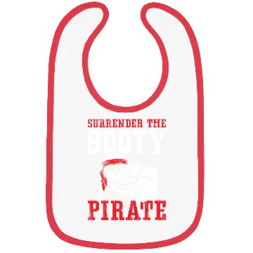 Discover Surrender The Booty Pirate Caribbean Buccaneer Bibs
