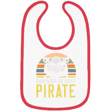 Discover Surrender The Booty Pirate Caribbean Buccaneer Bibs