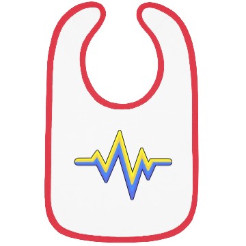 Discover Yellow Blue Heartbeat World Down Syndrome Bibs