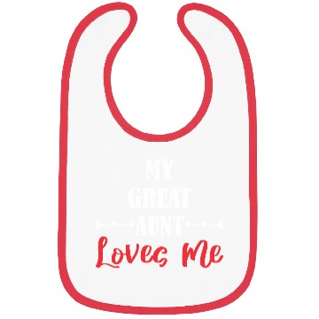 Discover My Great Aunt Loves Me Bibs
