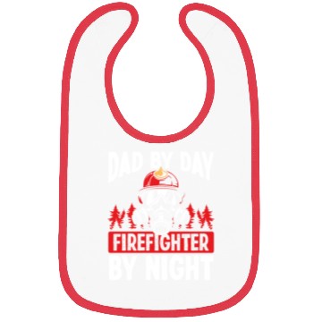 Discover Night Shift Firefighter Dad Fathers Day Firemen Bibs