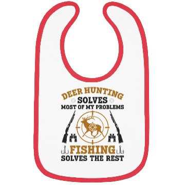 Discover Buck Deer Hunting Hunter Fishing Bibs