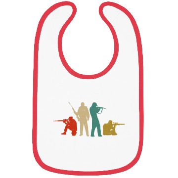 Discover Buck Deer Hunting Hunter Retro Bibs
