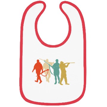 Discover Buck Deer Hunting Hunter Retro Bibs