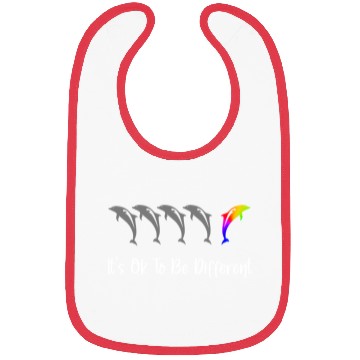 Discover It's Ok To Be Different - Dolphins Bibs