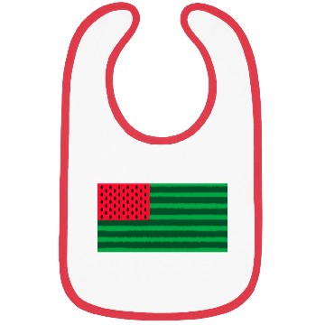 Discover Funny Watermelon Flag USA Bibs