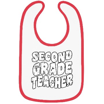 Discover Retro Groovy Second Grade Teacher Back To School Bibs