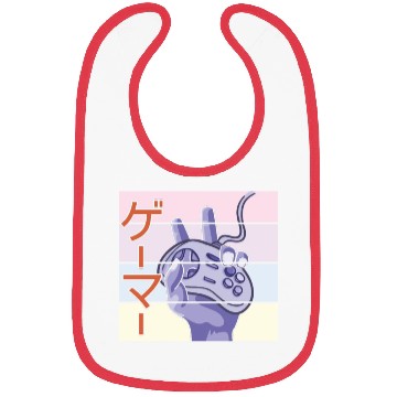 Discover Japanese Play Video Game Lover Arcade Gamer Gaming Bibs