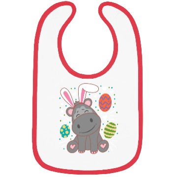 Discover Hippo Wearing Rabbit Bunny Ears Funny Easter Bibs