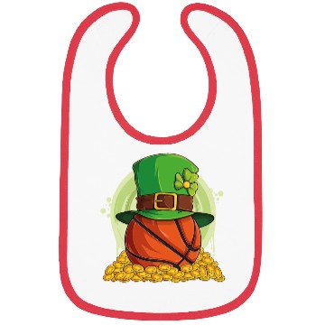 Discover Kids Basketball St Patricks Day Bibs