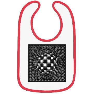 Discover Geometric Lines Sphere Circle View Bibs