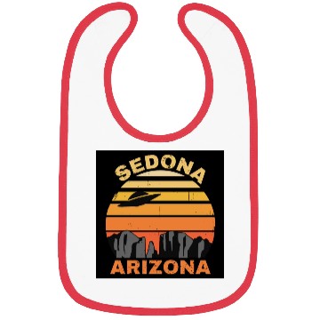 Discover Sedona Arizonna Retro Sunset and UFO Bibs