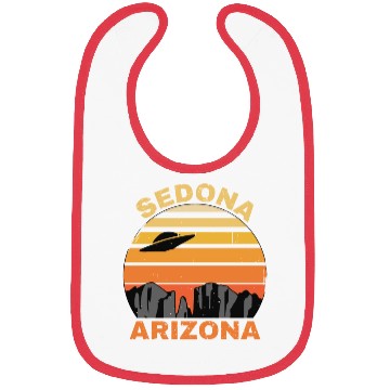 Discover Sedona Arizonna Retro Sunset and UFO Bibs