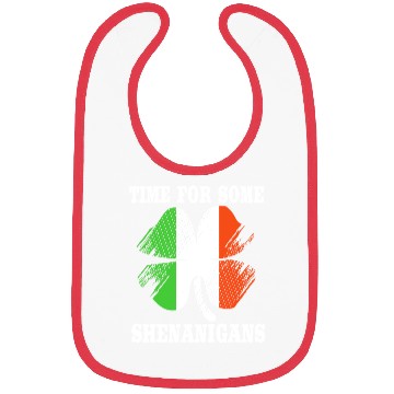 Discover Irish Flag Clover Time For Some Shenanigans Bibs