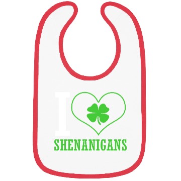Discover St Patrick Day I Love Shenanigans Bibs