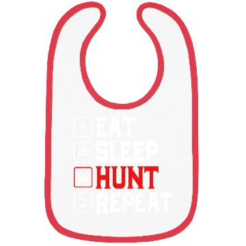 Discover Deer Hunting Hunter Eat Sleep Hunt Repeat Bibs