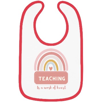 Discover cute teaching typography Bibs