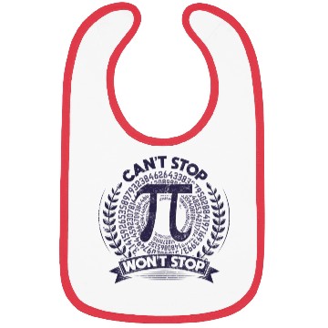 Discover Funny Pi Day Can t Stop Won t Stop Bibs