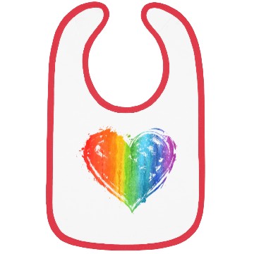 Discover LGBT Gay Lesbian Pride Month Heart Flag LGBT Bibs