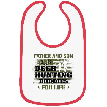 Discover Buck Deer Hunting Hunter Father Bibs