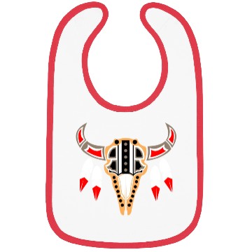 Discover Native American Buffalo Skull for Tribal Art Lover Bibs