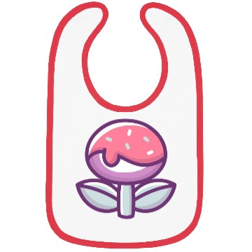 Discover classic retro sweet flower power up Bibs
