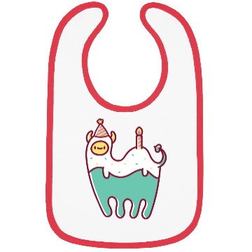 Discover Green Llama Monster Party Bibs