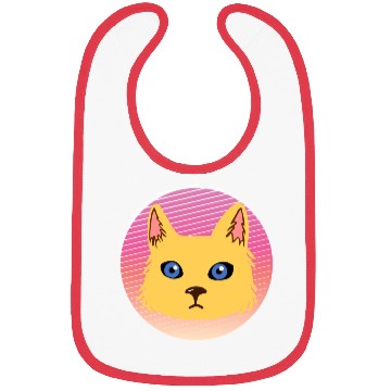Discover 90s Retro Cat Bibs