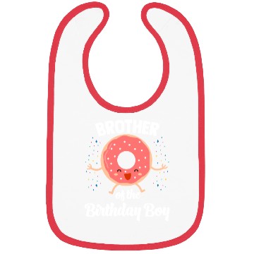 Discover Brother of The Birthday Boy Donut Bibs