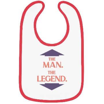Discover The man the legend Bibs