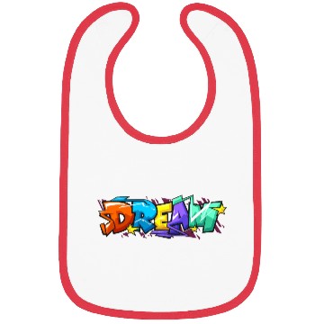 Discover cool dream worde in gravity font Bibs