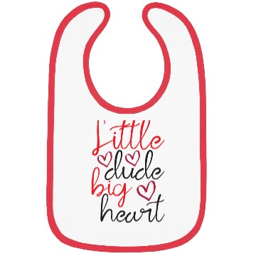 Discover Little dude big heart Bibs