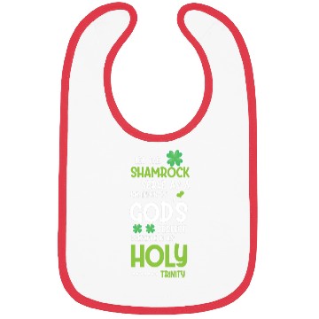 Discover Christian Saint Patricks Day Holy Trinity Shamrock Bibs