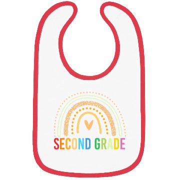 Discover Second Grade Teacher School 2nd Grade Rainbow Bibs