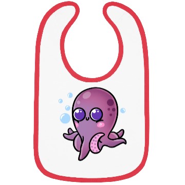 Discover Kawaii Octopus For Octopus Lover Bibs