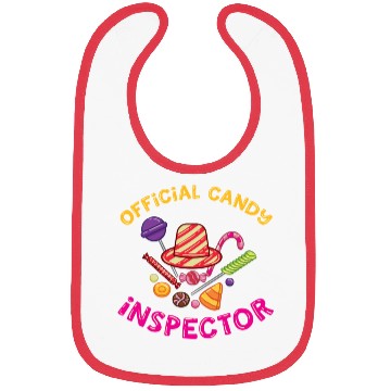 Discover Offical Candy Inspector For Halloween Bibs