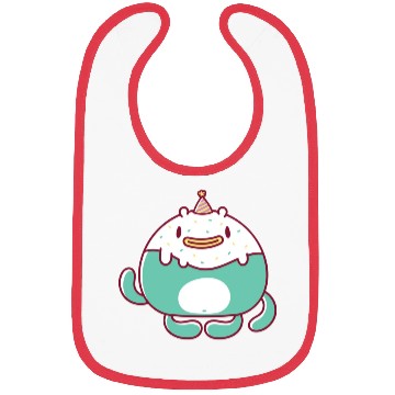 Discover Green Monster Party 7 Bibs