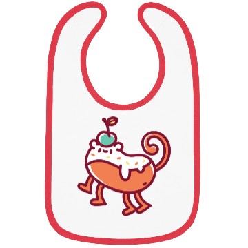 Discover Orange Monster Monkey Party Bibs