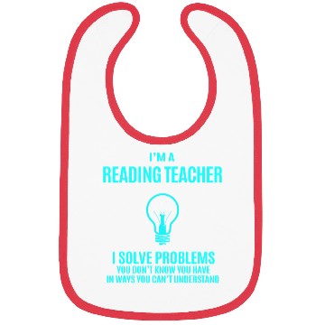 Discover Reading Teacher Bibs - I Solve Problems Gift It