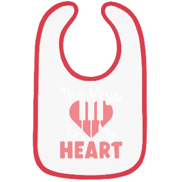 Discover The Keys To My Heart Piano Player Musician Music Bibs