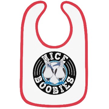 Discover Nice Boobies Adult Humor Halloween Gift Booby Bird Bibs