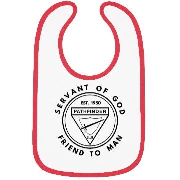 Discover Servant of God Friend to Man Adventist Pathfinder Bibs