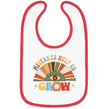 Discover Mistakes Help Us Grow Groovy Growth Mind Mindset Bibs