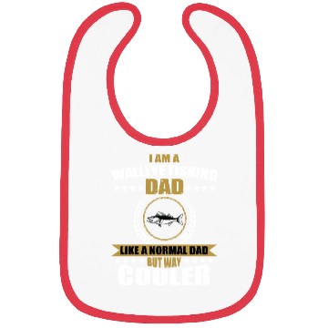 Discover Walleye Fishing Dad For Men Bibs
