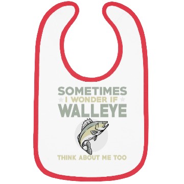 Discover Funny Walleye Fishing Lover Bibs